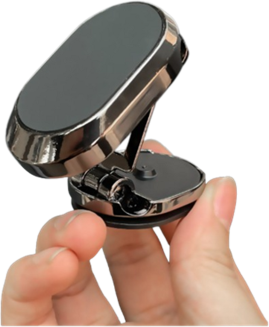 휴대폰거치대 태블릿거치대 360도 자석 짱짱 마그네틱 차량용 데쉬보드 거치대, 1개, 블랙