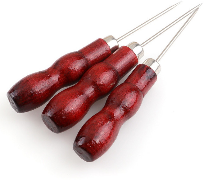 공예용 우드송곳 가죽 구멍 뚫기 다용도 바늘 수공구 펀칭 공방 DIY 만들기, 1개