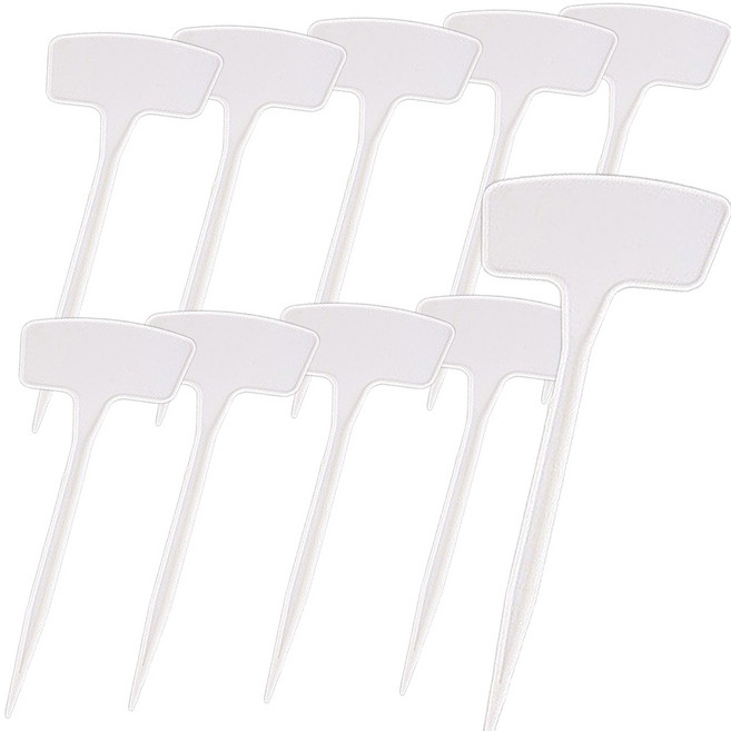 화분이름표5 45cm 사이즈 10개 set 화이트 레드 블루 옐로우 선택가능, 45cm화이트10개set