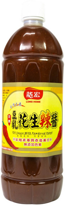 美日珍嚴選 豆乳花生辣醬 - 羊肉爐&肉粽必備 約1100g, 1個, 約1100g(一標最多四罐)