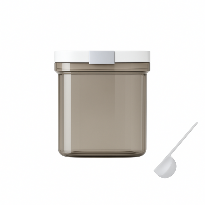 按壓真空保鮮罐 掀蓋磁勺 奶粉分裝罐, 1300ML, 1個