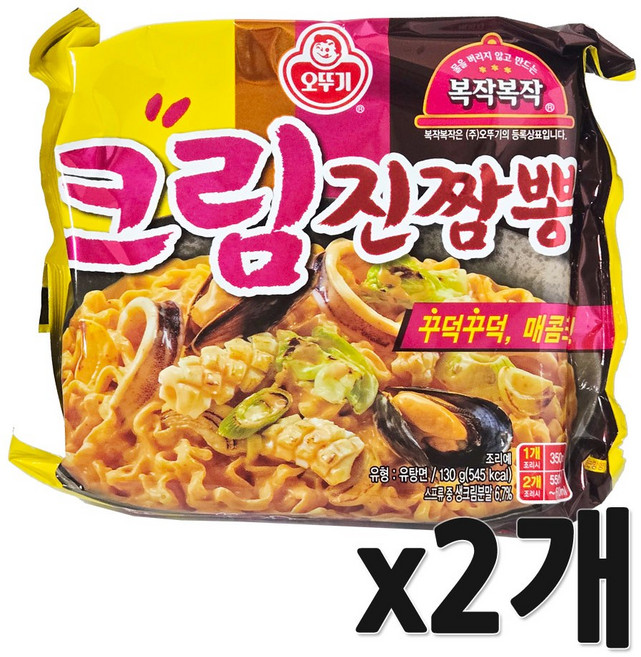 오뚜기 크림진짬뽕, 2개