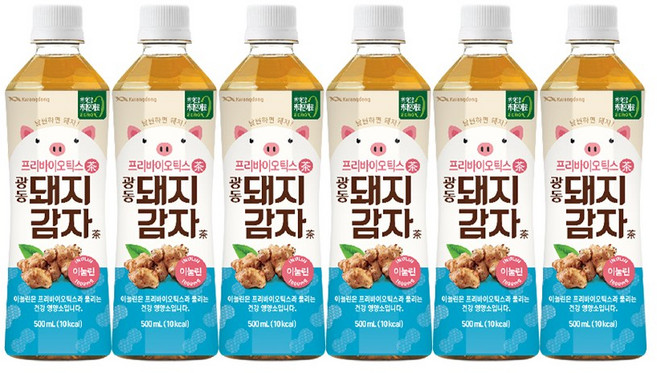 광동 돼지감자차, 500ml, 6개