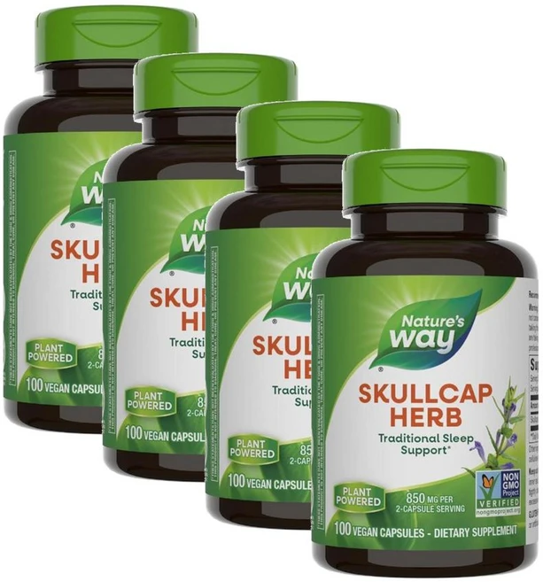 네이처스웨이 스컬캡 허브 850mg 캡슐 Nature's Way Scullcap Herb, 4개, 100정 - 쿠팡
