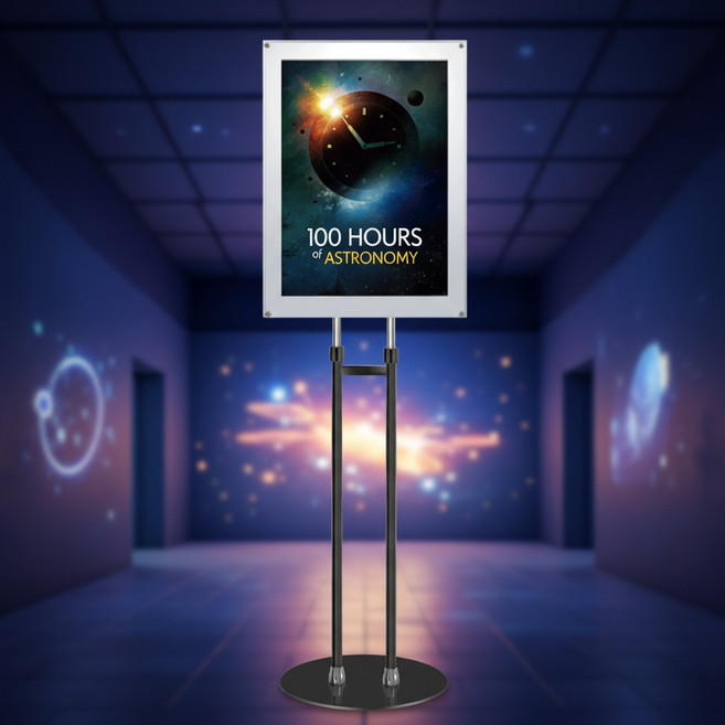 A2 아크릴거치대 자석스탠드 인쇄물 리플렛 포스터, 1개