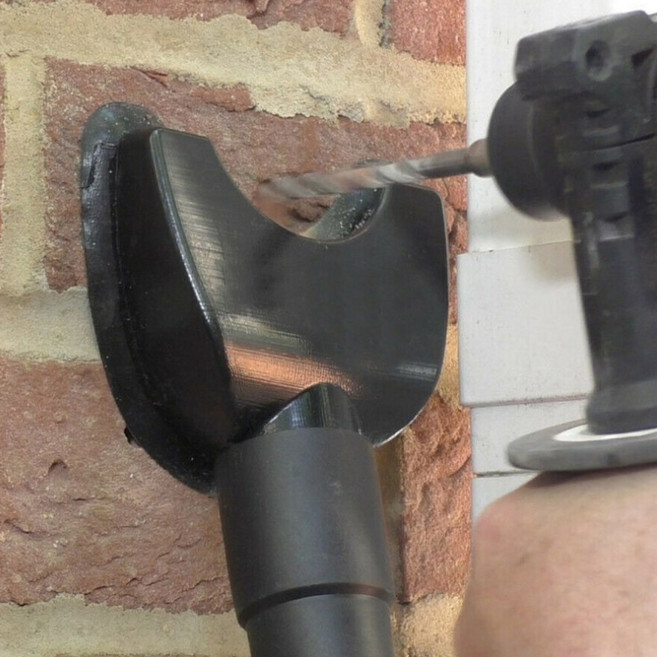 1p/2p 드릴 먼지받이 집진기 가루날림 분진 먼지 방지 청소기 연결 흡입기, 1세트