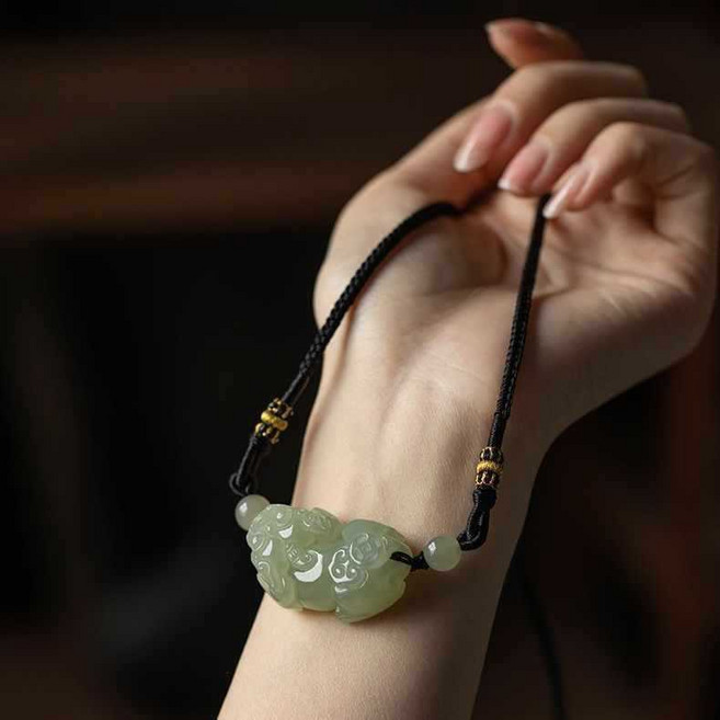 옥 목걸이 천연원석 옥펜던트 비휴 YXL-002