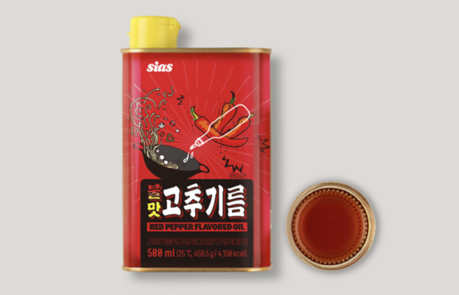 시아스 불맛고추기름, 500ml, 1개