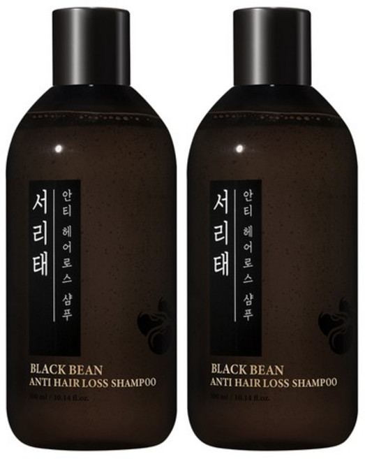 꽃을든남자 서리태 안티 헤어로스 탈모완화 샴푸, 300ml, 2개