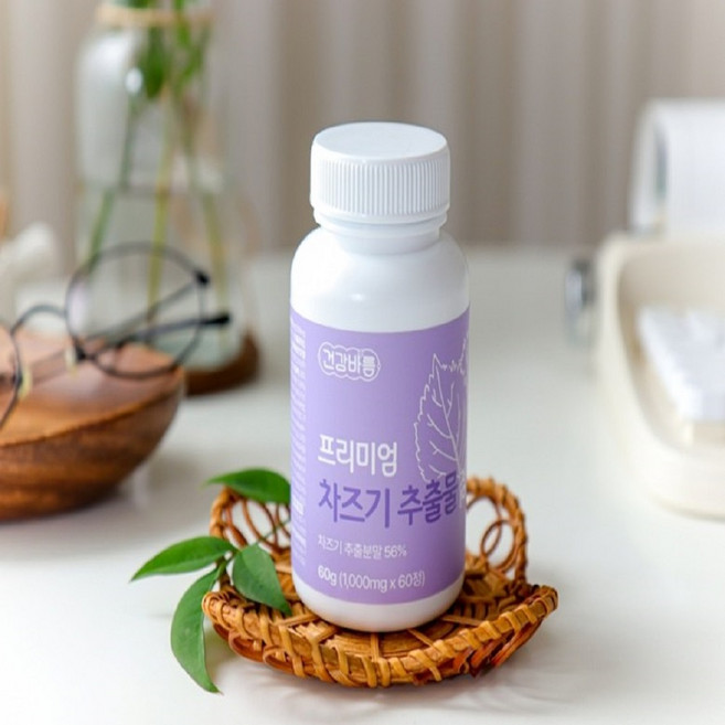 차즈기 효능 추출물 엔자이딘 배르베린 루테올린 루테인 차지기 차조기 1000mg 60정, 1개