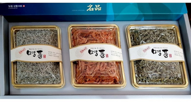 프리미엄 명품 3종 멸치 선물세트 1호 520g, 1개