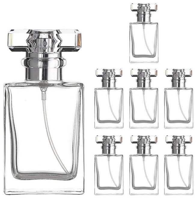 카타니아 실버캡 30ml 향수 공병 스크류타입 용기 만들기 재료 퍼퓸 스프레이 유리 DIY, 8개