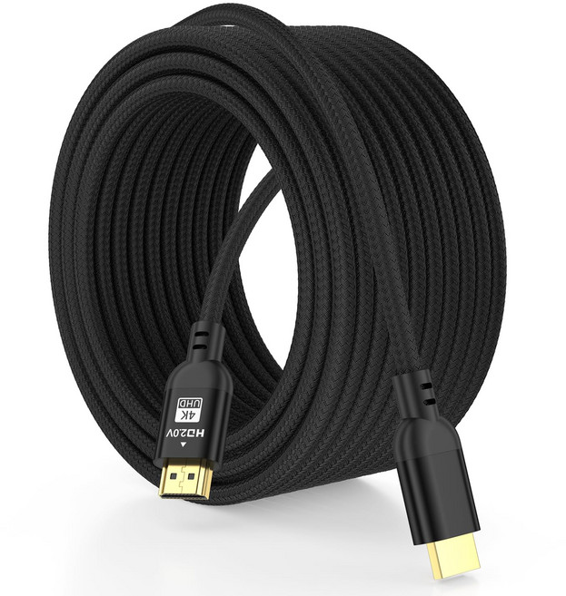 디야니스리 4K HDMI 케이블 25피트 울트라 고속 2.0 지원 4K60Hz 2K120Hz HDR 3D ARC 이더넷 오디오 비디오 반환 코드 Xbox PS4/PS5 TV 모, 50 feet