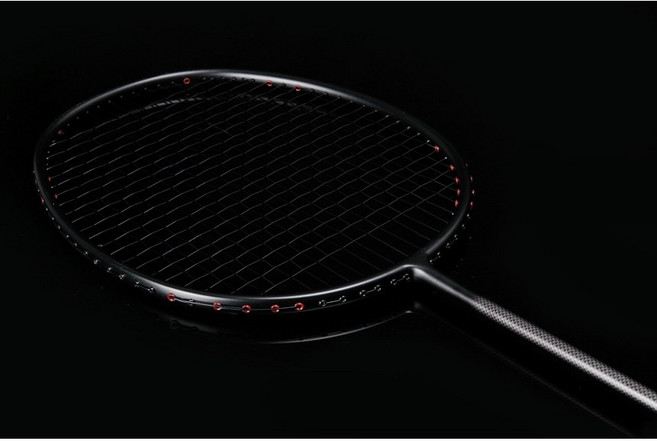 배드민턴라켓 6U 7U 8U풀카본 그라파이트 초탄성 초급자부터 상급자+셔틀콕 디아블로 스포츠, 6U 블랙, 1개