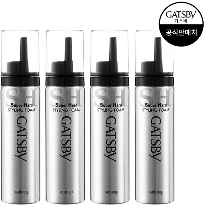 갸스비 스타일링 폼 슈퍼하드, 65g, 4개