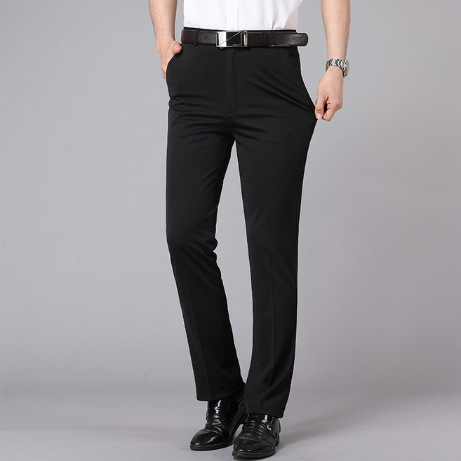 스타일닥터 남성 캐주얼 바지 중년 스판 정장바지 구김없는 정장바지