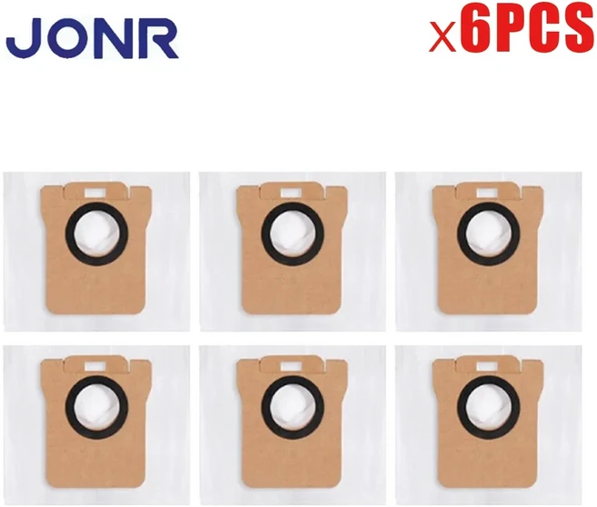 JONR P20 PRO/T5 Pro 로봇 청소기용 예비 부품 메인 사이드 브러시 헤파 필터 천 패드 먼지 봉투 교체, 24 6PCS Bags