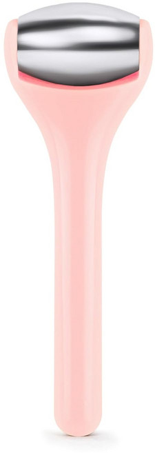 눈 마사지기용 MAANGE 미니 아이 페이스 롤러 부기 완화용 스테인리스 스틸 아이스 편두통 스킨케어 페이셜 핑크, Pink-1 Pc