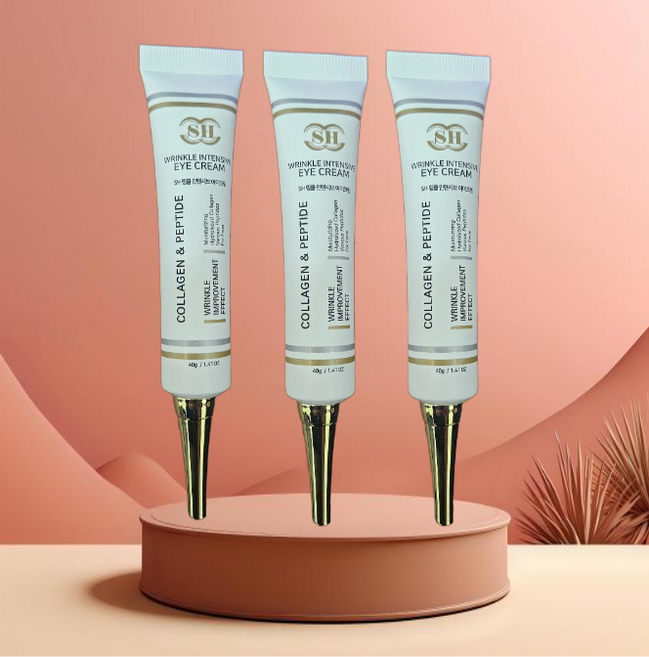 [주름개선 고보습 전용] SH 링클 인텐시브 아이크림 3중콜라겐, 3개, 40ml