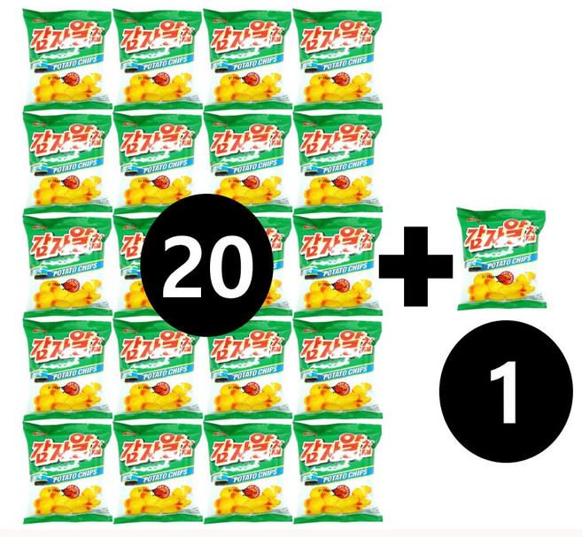 감자알칩 27g 20+1, 21개