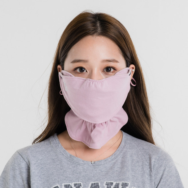 휴스토니 방한 스포츠 마스크 골프 등산 야외활동 자외선차단 기모 극세사, 12.쓰리스타 기모 방한 마스크 핑크