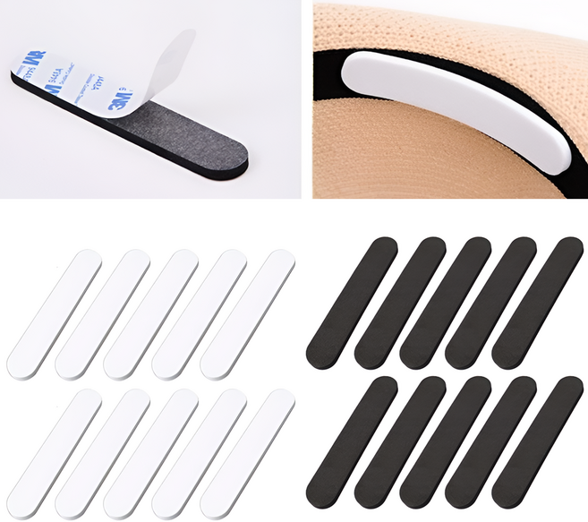 월간리빙 모자 쿠션 사이즈 조절 패드, 20개, 블랙+화이트