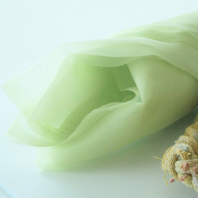 패브릭몰 크리스탈 노방 오간자 원단 26종 패티코트 시스루 홈데코, 그린, 1개