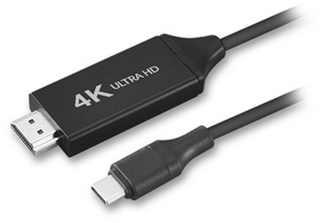 MHL 미러링 타입C to HDMI 케이블 2M 휴대폰 테블릿 맥북 노트북 TV연결 모니터케이블, 1개