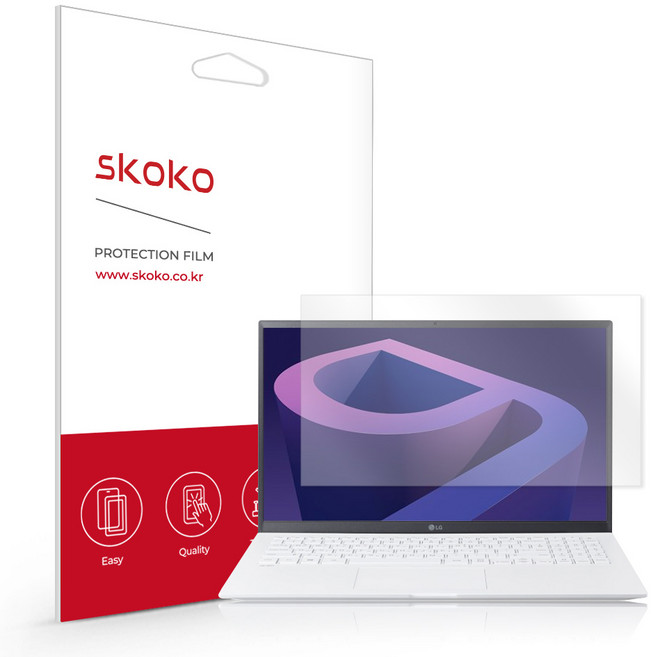 스코코 LG그램 15인치 2022 15ZD90Q 올레포빅 액정보호필름, 1개