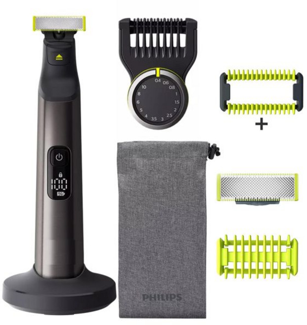 Philips 노렐코 원블레이드 프로 키트 턱수염 수염 그루밍 면도기 트리머 Norelco OneBlade Pro Kit, 상품선택, 원컬러