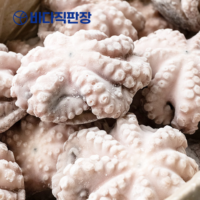 바다직판장 모리타니아 세척문어 8k(마리당 400~600g) 약 20마리 내외 내장제거 사용가능, 1개
