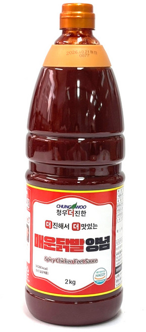 청우더진한 매운 닭발양념 업소용 양념장 양념소스 2kg, 1개