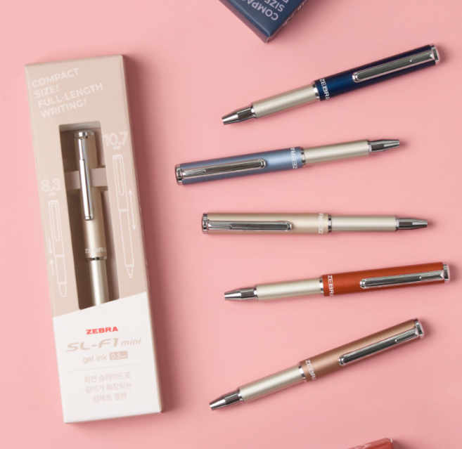 제브라 미니 볼펜 SL-F1 mini 0.5mm, 1개, 매트다크블루