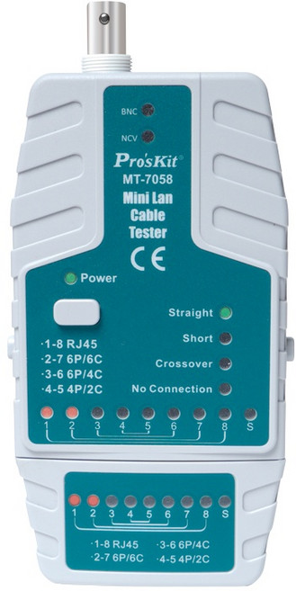 寶工Pro'sKit MT-7058 迷你測試器 網絡、電話、BNC 3合1, 1個