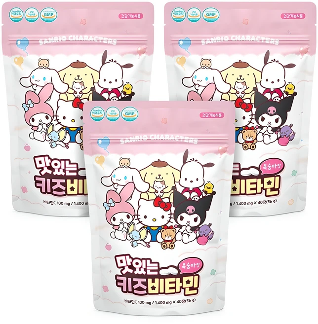아텍스 맛있는 키즈비타민, 40정, 3개 - 쿠팡