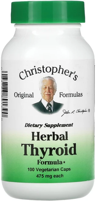 크리스토퍼스오리지널포뮬러 허벌 싸이로이드 포뮬라 475mg 베지 캡슐 100정, 1개, 100개 - 쿠팡