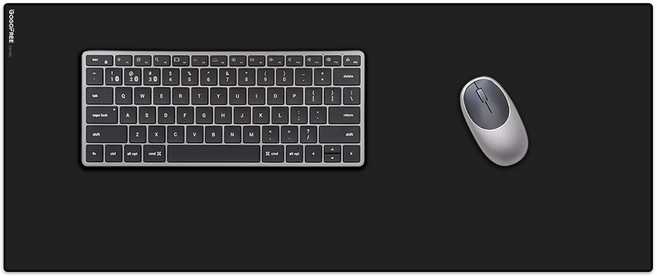 GOGOFREE 강화유리 마우스패드 게이밍 마우스 장패드 330X800mm XXXL, 1개, 블랙,330x800mm