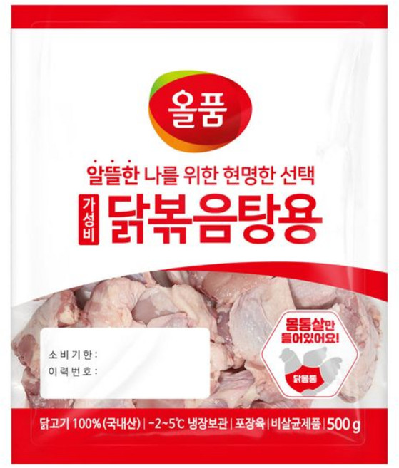 올품 가성비 닭볶음탕+소스, 3개, 500g