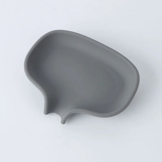 다기능 부드러운 실리콘 비누 상자 비누 냄비 브러시 배수 상자 주방 배수 랙 욕실 비누 접시 접시 스폰지 홀더, 4, 1개