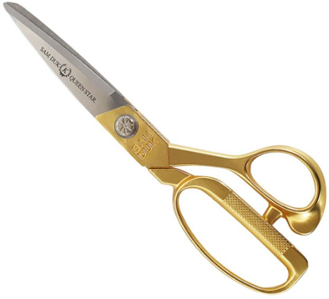 삼덕퀸스타 스텐 재단 봉제가위 골드 250 ykm*2396Nn, 1개