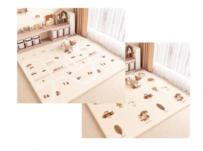 高密度XPE 寶寶爬行墊 遊戲地墊, R假日出行X森林動物