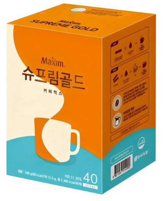 Maxim 皇家金咖啡 40入隨身包, 13.5g, 40個, 1個裝