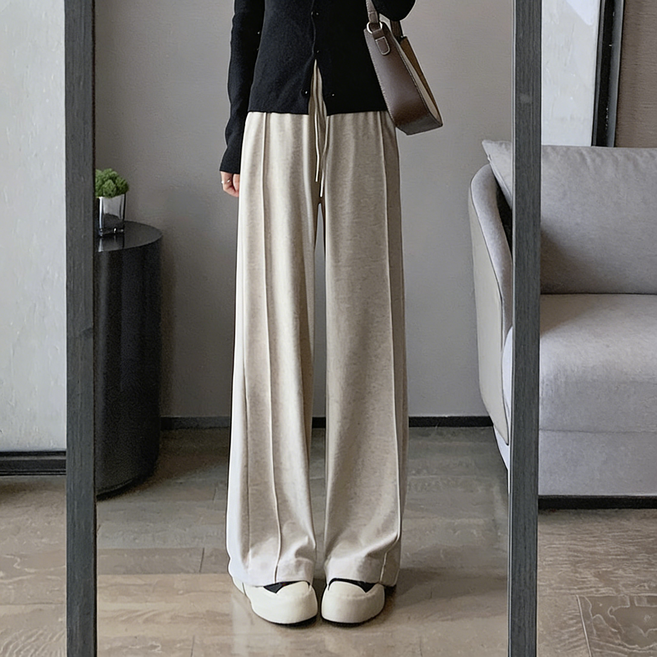 스타일닥터 여성 여름 트레이닝바지 와이드 팬츠 루즈핏 패션 필수 드롭감 팬츠