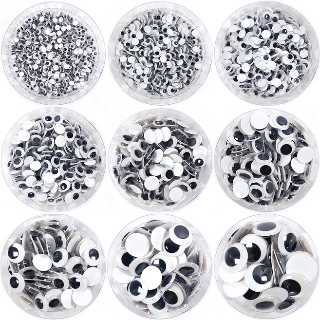 인형 눈알 비접착 만들기 꾸미기 재료, 1개, 4. 12mm