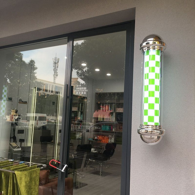 에른트 미장원 싸인볼 조명 미용실 led 네온사인볼 레트로, 1. LED 65cm 그린격자