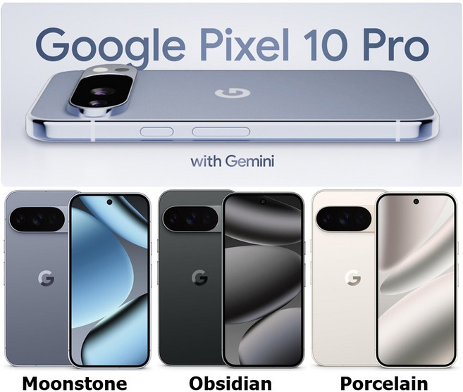 구글 픽셀 10 PRO 프로 언락 안드로이드 무음 스마트폰 6.3인치 제미나이 탑재 (관부가세포함_미국정품), 128GB, Porcelain