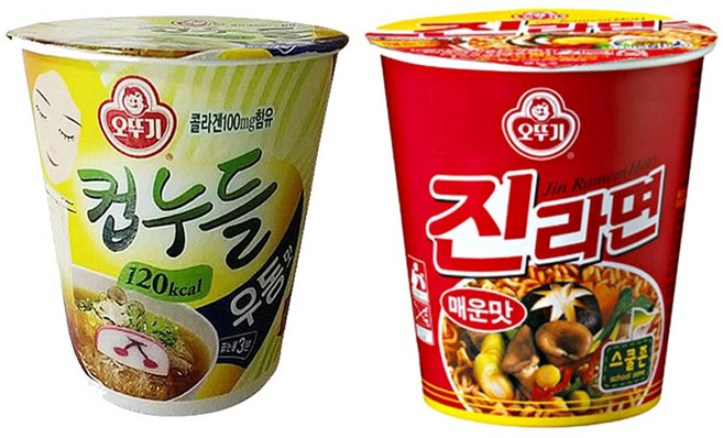 오뚜기 소컵 컵누들 우동맛x12컵+진라면 매운맛x12컵, 24개