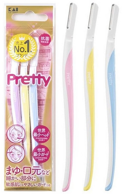 카이 슬림헤드 눈썹면도기 3종, 1개, 3p