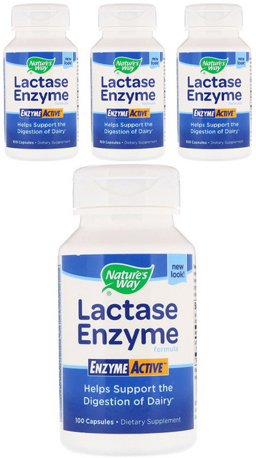 Nature's Way 然萃維 乳糖酶活性酵素膠囊, 100顆, 4罐