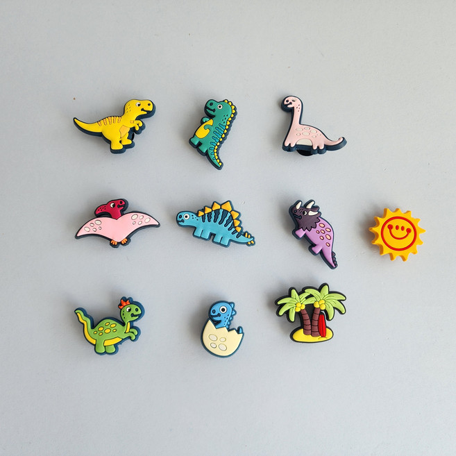 공룡 신발 파츠세트 10p 동물 신발꾸미기 악세사리 4G23